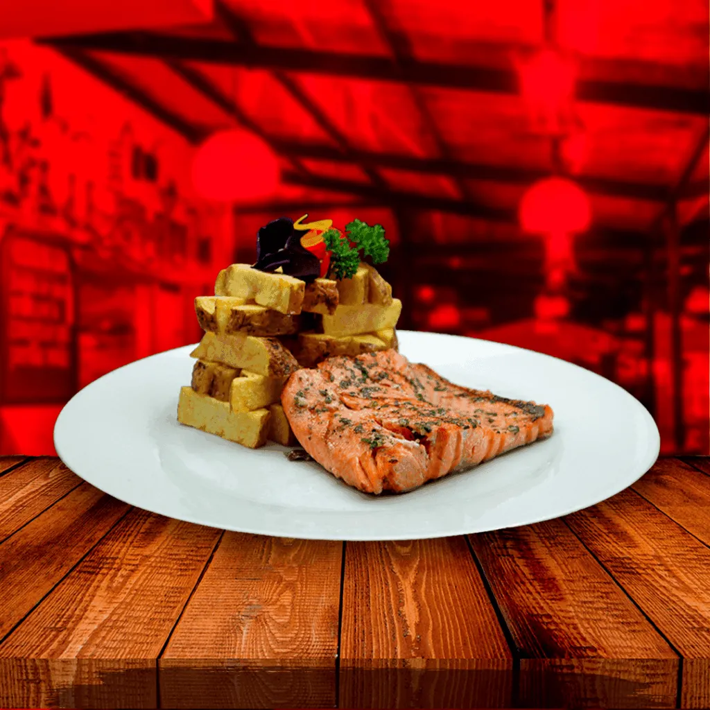 Grilled trout with fried Andean potatoes